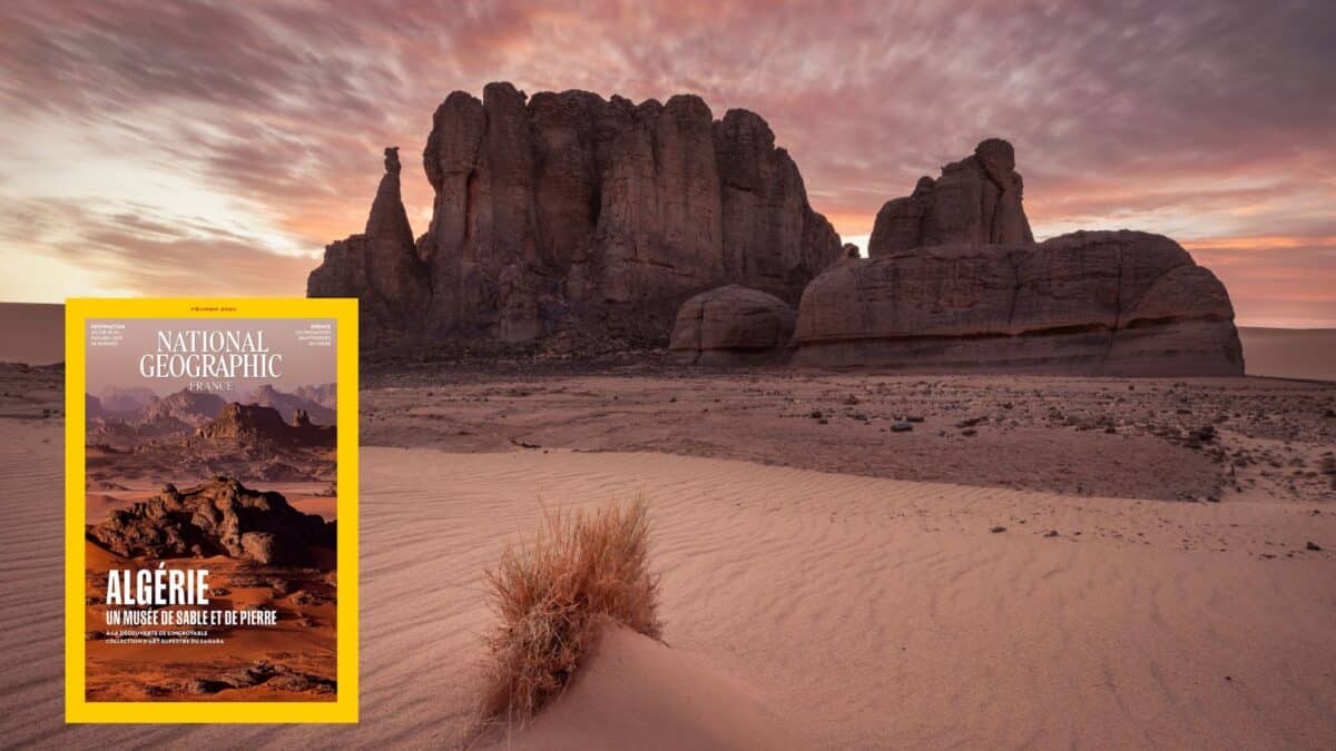 Le Parc national du Tassili n’Ajjer, mis en avant par le magazine National Geographic France