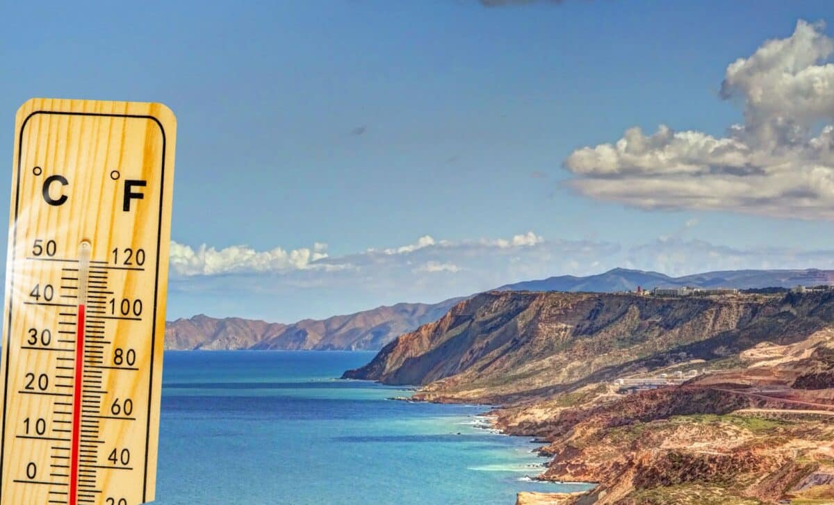 Météo estivale illustrée par un paysage