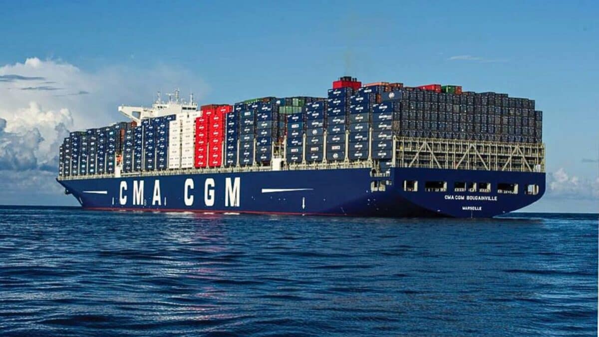 Navire de l'entreprise de transport maritime CMA-CGM