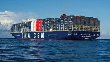 Navire de l'entreprise de transport maritime CMA-CGM