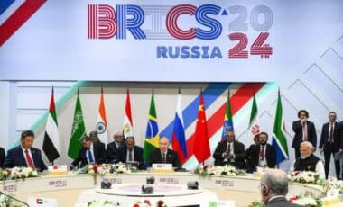 Une photo de responsables politique lors du sommet des Brics