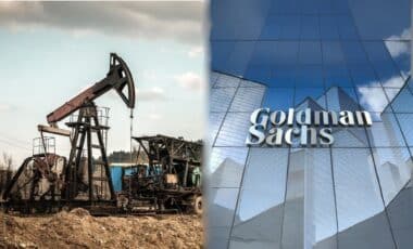 Puits de Pétrole et devanture de la Goldman Sachs