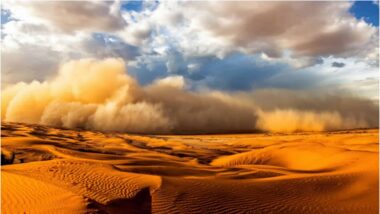 Des vents de sable pour illustrer la météo