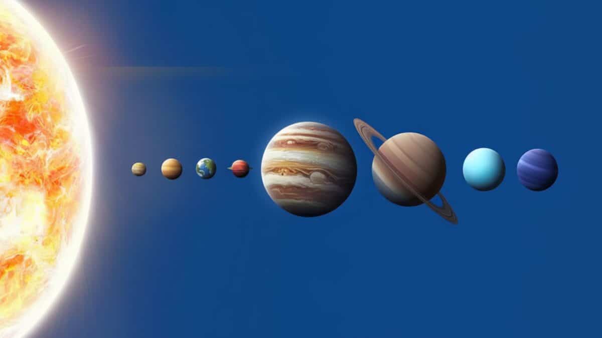 Photo de l'aligement des planètes, un phénomène astronomique rare