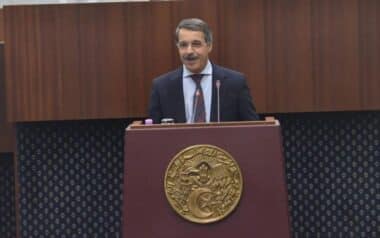 Le ministre des Finances qui s'exprime sur les retraites