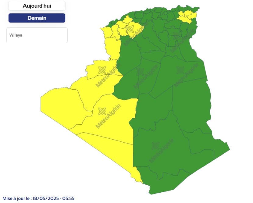Météo Algérie : Soleil sur les régions côtières et pluies à l'intérieur du pays Météo