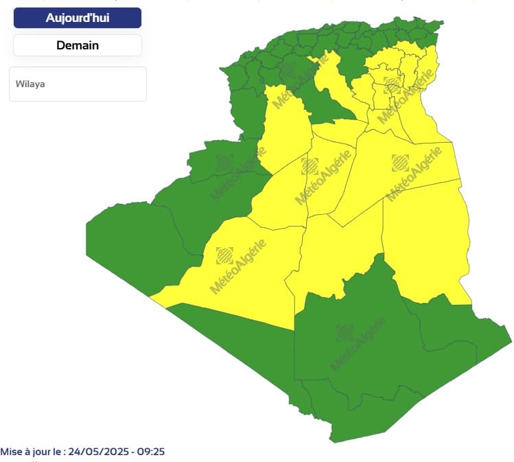 Pluies, froid et vents violents : météo hivernale ce samedi 24 mai en Algérie Météo