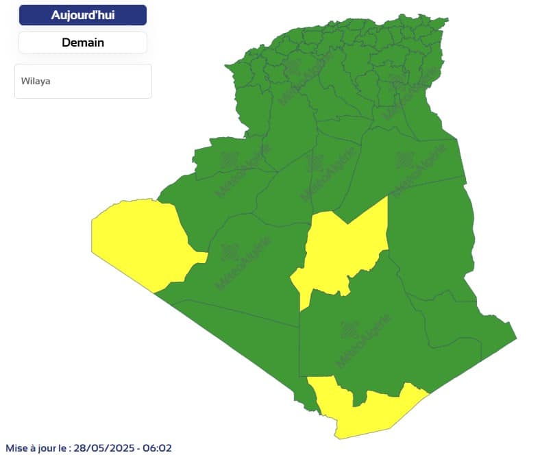Météo Algérie : temps printanier au nord, instabilité au sud Météo