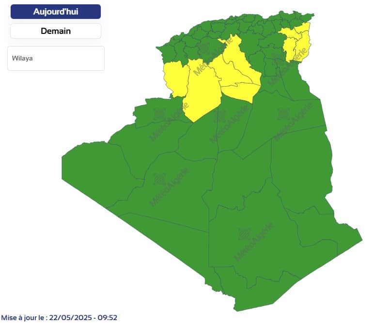 Orages, vents violents et soleil : météo contrastée cette fin de semaine en Algérie Météo Algérie