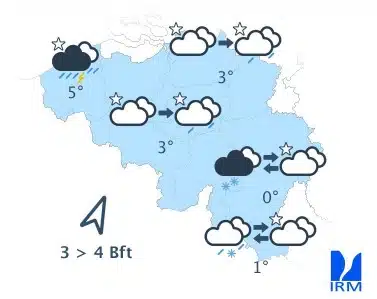 Météo Belgique : froid, pluie, chutes de neige… Plusieurs provinces placées en alerte jaune Météo