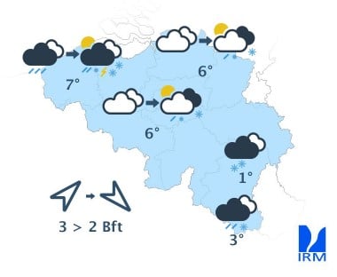 Météo Belgique : la neige va tomber abondamment ce mercredi, voici les zones concernées Météo