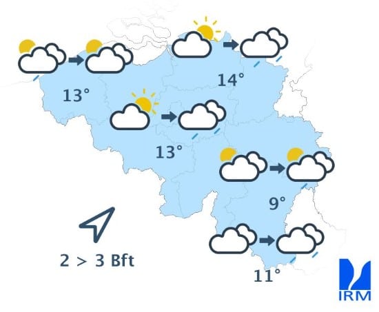 Météo Belgique : grisaille persistante et averses au programme ce dimanche Météo