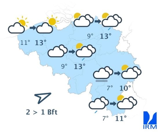 Météo : un week-end pluvieux et froid en Belgique Météo