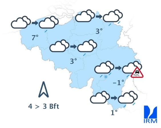 Météo : le froid s'intensifie, la Belgique placée sous vigilance Météo