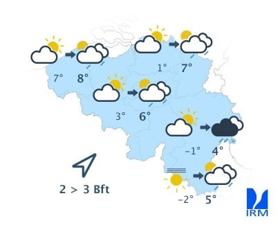Météo Belgique : Le pays bascule dans l’hiver, avec un air polaire et de la neige en vue Météo