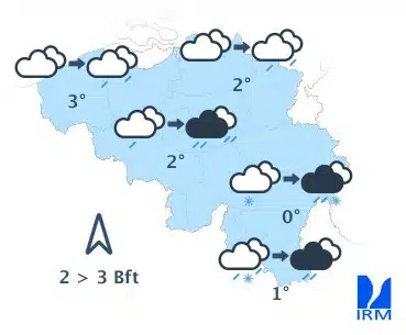 Météo Belgique : pluies verglaçantes et vent violent frappent la Belgique ce jeudi Météo