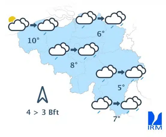Météo Belgique : routes glissantes, deux provinces toujours en alerte orange Météo