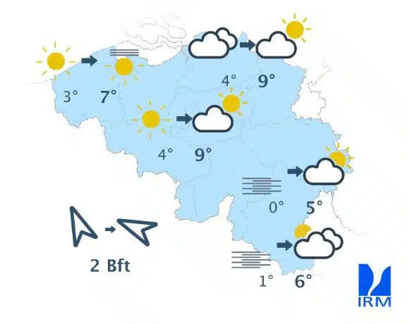 Météo Belgique : amélioration confirmée pour samedi et dimanche Météo