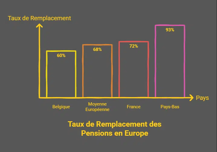 Pensions : la Belgique à la traîne par rapport à ses voisins européens ? Pensions
