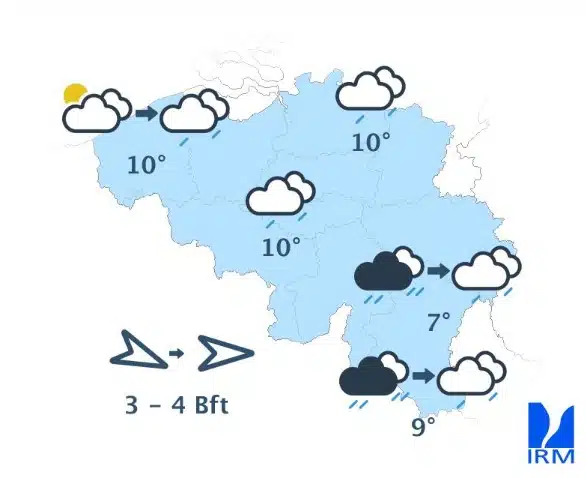 Météo Belgique : d'importantes chutes de pluie prévues ce jeudi, voici les zones concernées Météo
