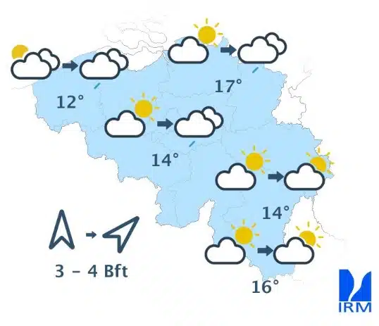 Météo Belgique : retour progressif de la pluie ce vendredi, les températures chutent légèrement météo