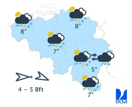 Météo : chute des températures, vent et orages… la Belgique replonge dans le froid Météo