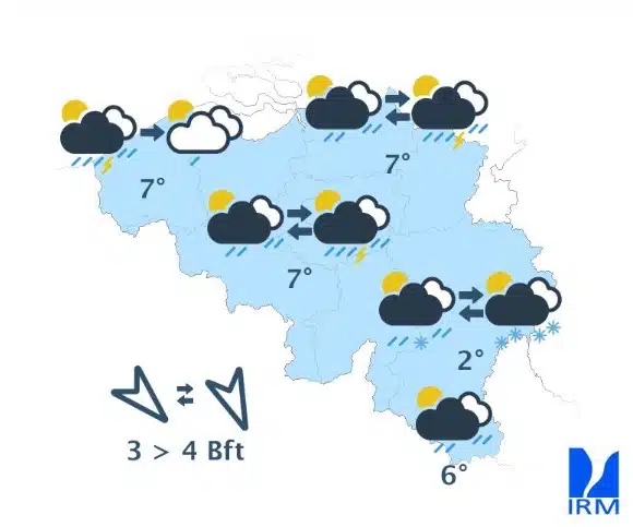 Météo Belgique : alerte jaune et conditions glissantes dans plusieurs provinces Météo