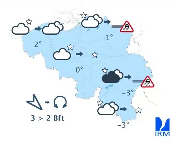 Météo Belgique : alerte jaune et conditions glissantes dans plusieurs provinces Météo