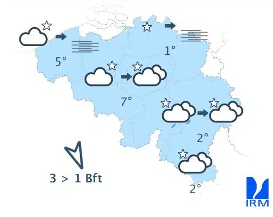 Météo Belgique : giboulées et gelées attendues ce mardi Météo