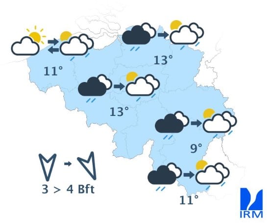 Météo Belgique : le froid fait son retour avec des averses et même quelques flocons Météo
