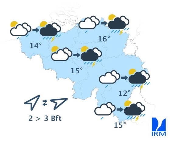 Météo Belgique : averses et fraîcheur ce lundi avant le retour du soleil météo