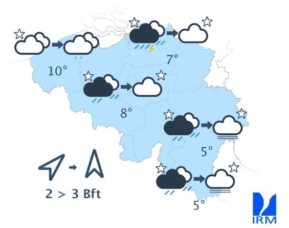 Météo Belgique : averses et fraîcheur ce lundi avant le retour du soleil Météo