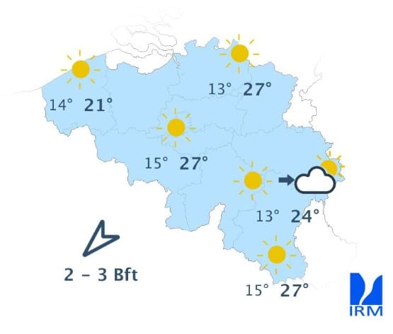 Météo Belgique : la chaleur arrive, jusqu’à 30 degrés attendus dans les prochains jours Météo