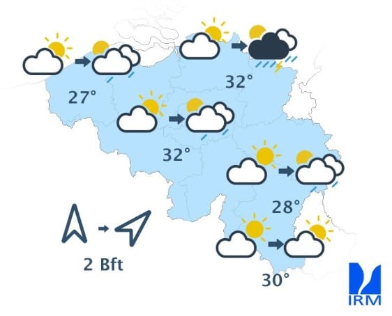 Météo Belgique : chaleur étouffante ce vendredi avant un changement de temps Météo