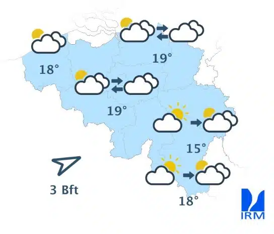 Météo Belgique : le beau temps ne durera pas, retour des orages et de la pluie dès lundi Météo