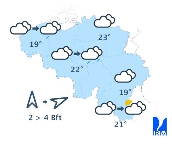 Météo Belgique : une forte dégradation touche le pays à partir de ce lundi Météo