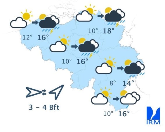 Météo Belgique : une forte dégradation touche le pays à partir de ce lundi Météo