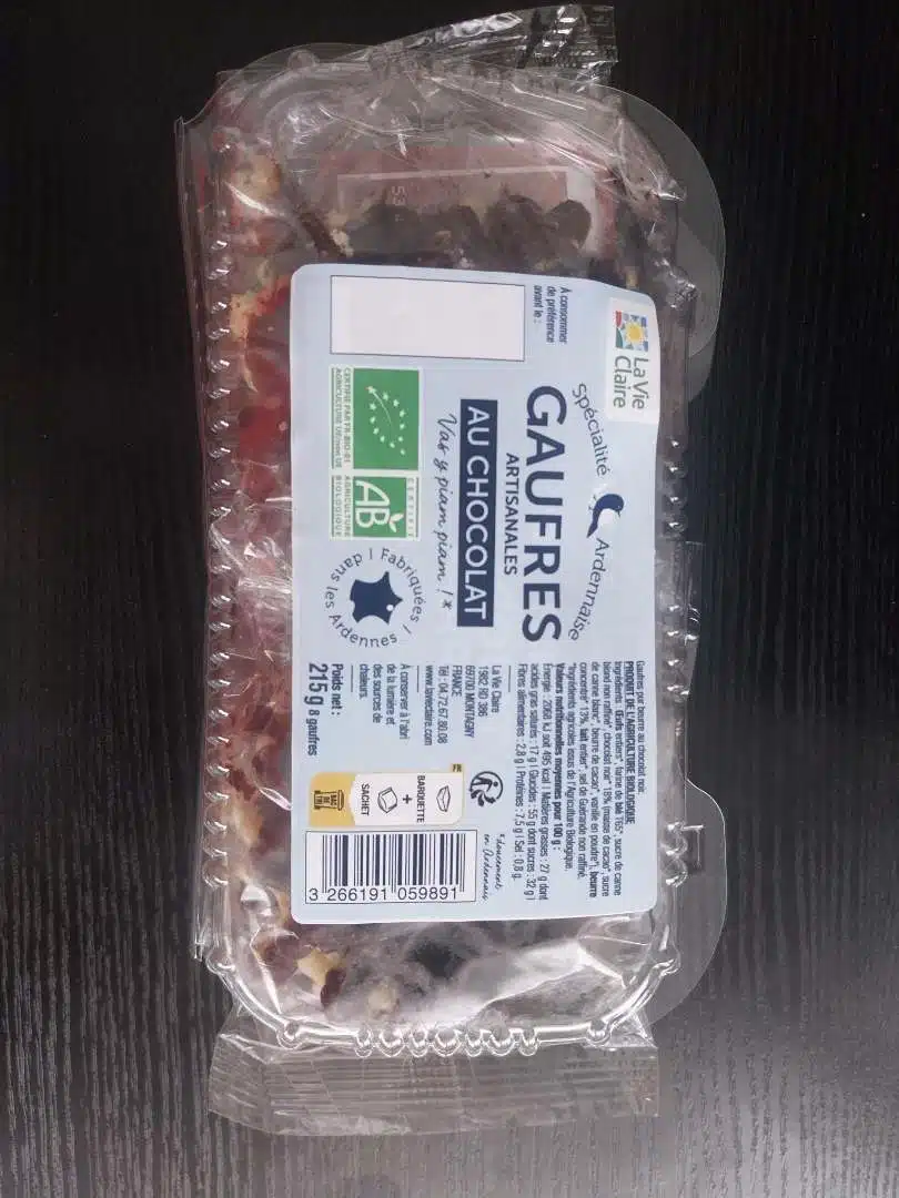 Rappel de l'Afsca : les Belges allergiques ne doivent pas consommer ces gaufres au chocolat noir rappel afsca