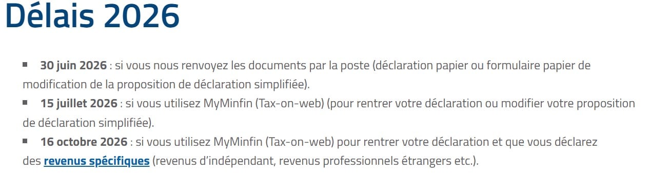 Déclaration fiscale : la date limite approche pour des millions de contribuables belges Déclaration fiscale