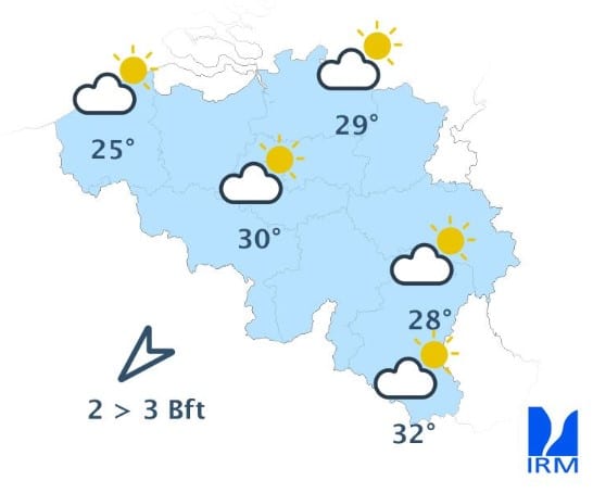 Météo Belgique : les fortes chaleurs s’intensifient, jusqu’à 33°C attendus ce week-end Chaleur