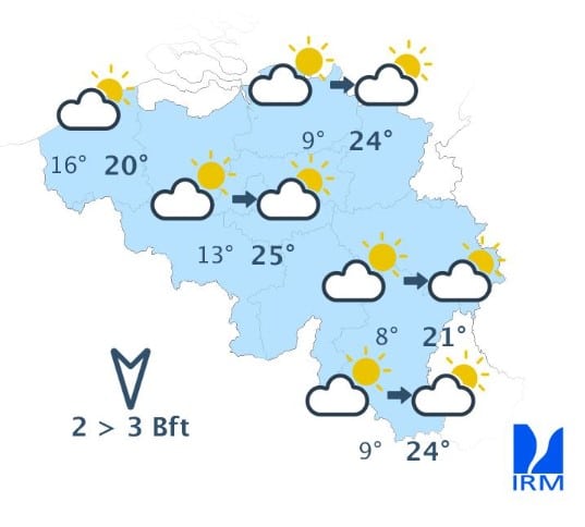 Météo Belgique : voici le temps attendu pour la fête nationale et les prochains jours Météo