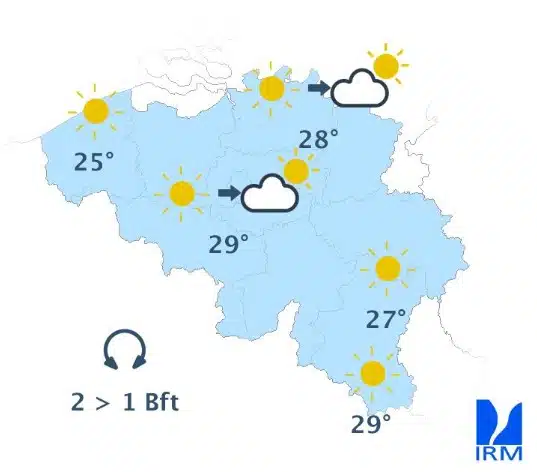 Météo Belgique : une nouvelle poussée de chaleur arrive, voici les températures attendues ce mardi Météo