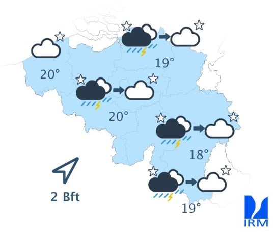 Météo Belgique : ce qui attend les Belges ce mardi après les orages Météo