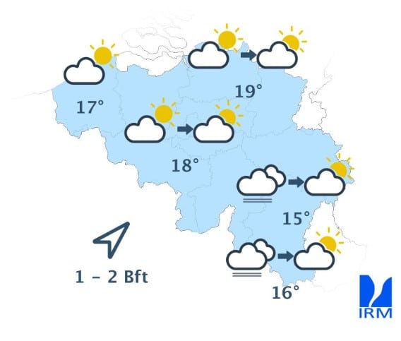Météo Belgique : le soleil fait son grand retour ce mercredi, jusqu'où grimpera le mercure ? Météo