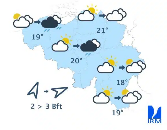 Météo en Belgique : La pluie et le vent débarquent ce vendredi, voici les régions touchées en premier Météo
