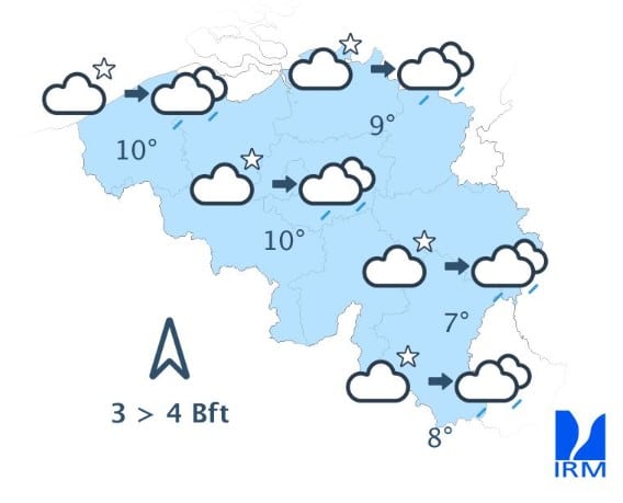 Météo Belgique : vents forts et risque d'orage ce jeudi, une nouvelle dégradation attendue cette nuit Météo