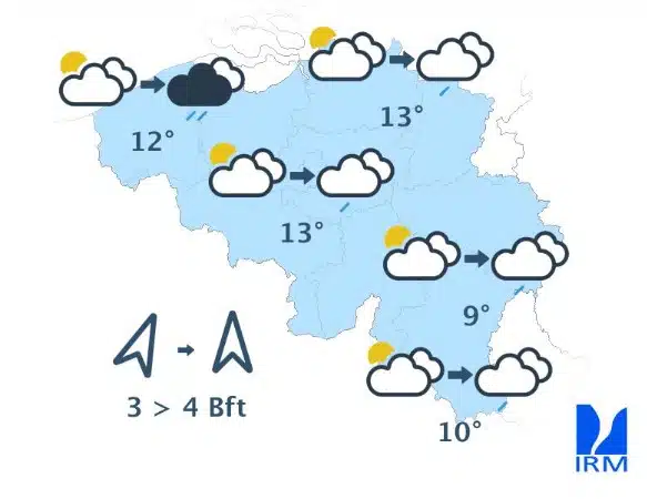 Météo Belgique : après une matinée calme, la météo va se dégrader ce lundi Météo