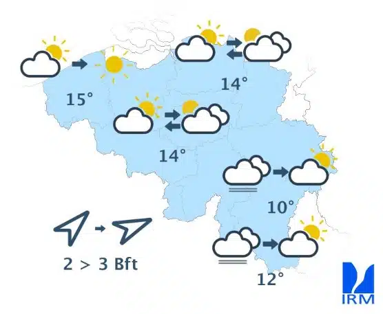 Météo Belgique : jusqu'à -1 °C cette nuit, l'IRM annonce un retour du froid dans certaines régions Météo