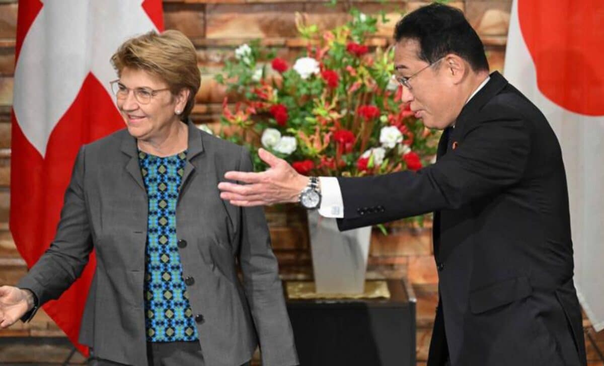 Viola Amherd et e premier ministre japonais, Fumio Kishida.