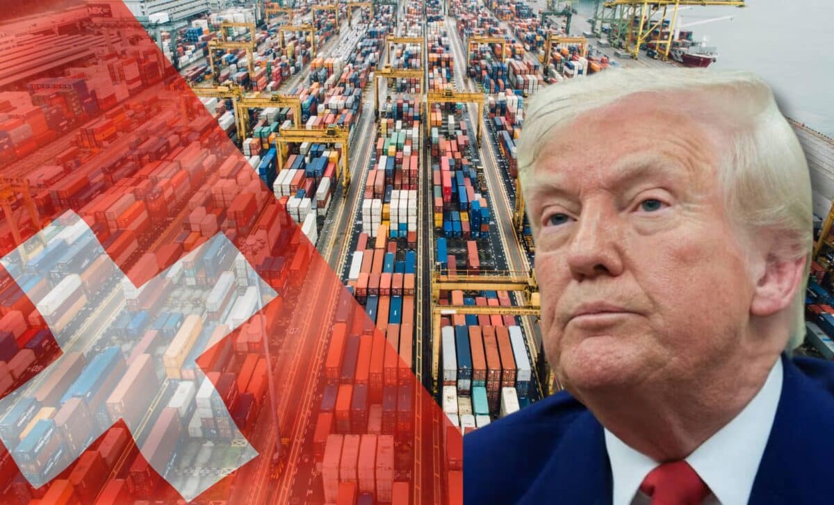 Droits de douane punitifs: de nombreuses entreprises suisses envisagent de délocaliser leur production à l'étranger Conteneurs maritimes et Trump